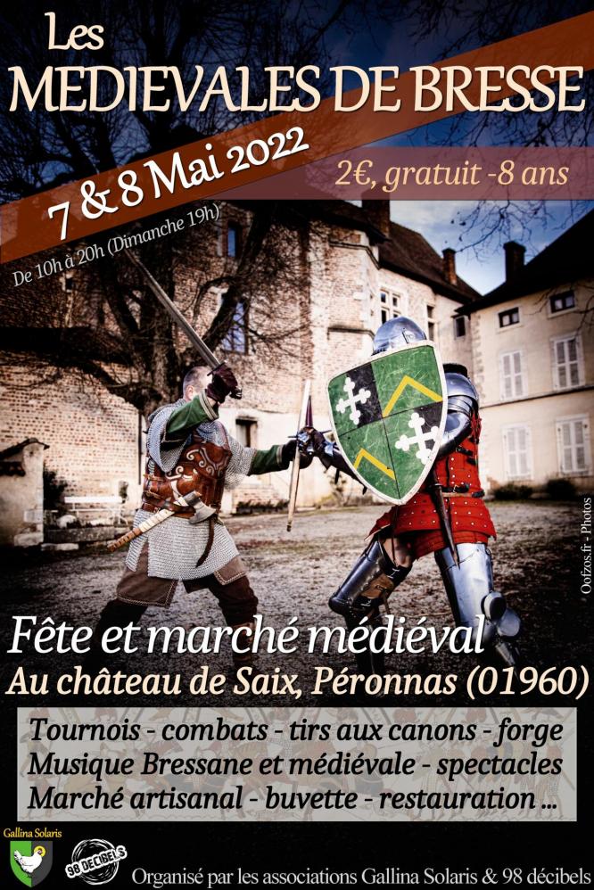 Affiche medievales de Bresse 2022